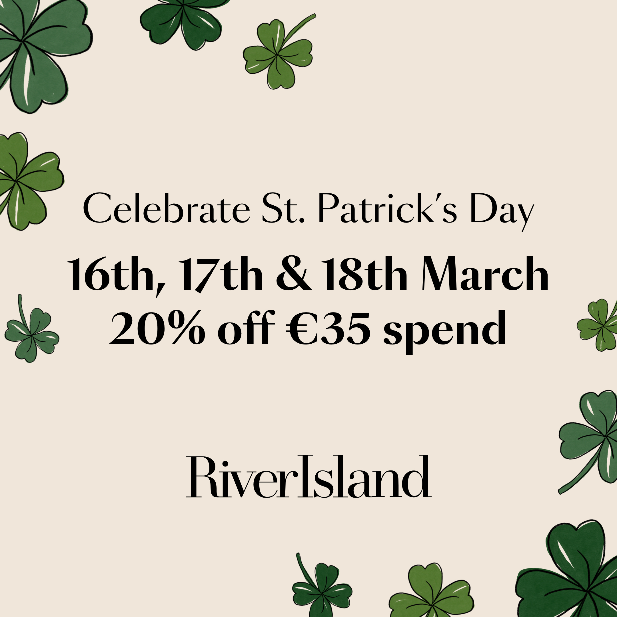 Celebrate St. Patrick's Day with River Island