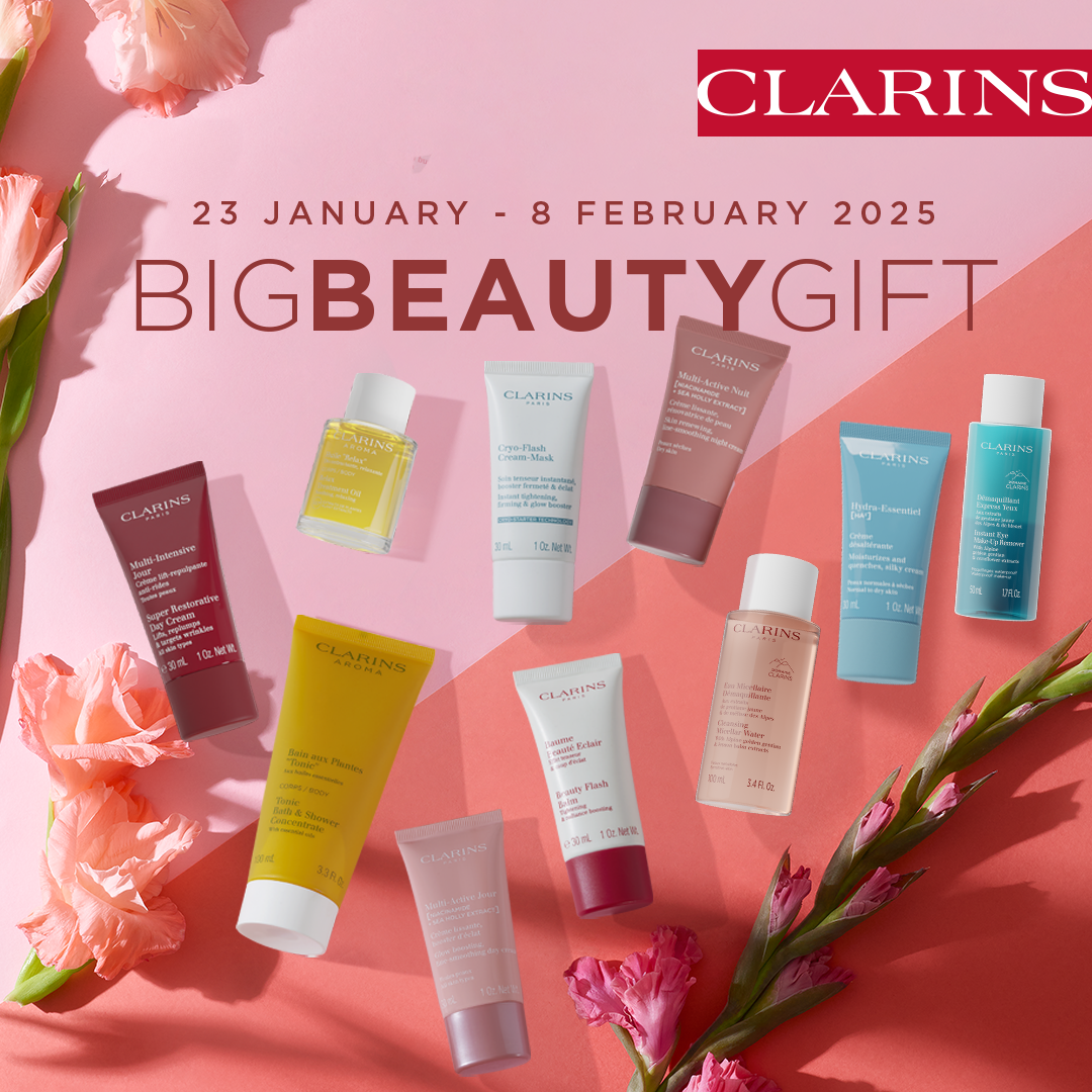 A Clarins big beauty gift just for you at McCauley Health & Beauty Pharmacy!