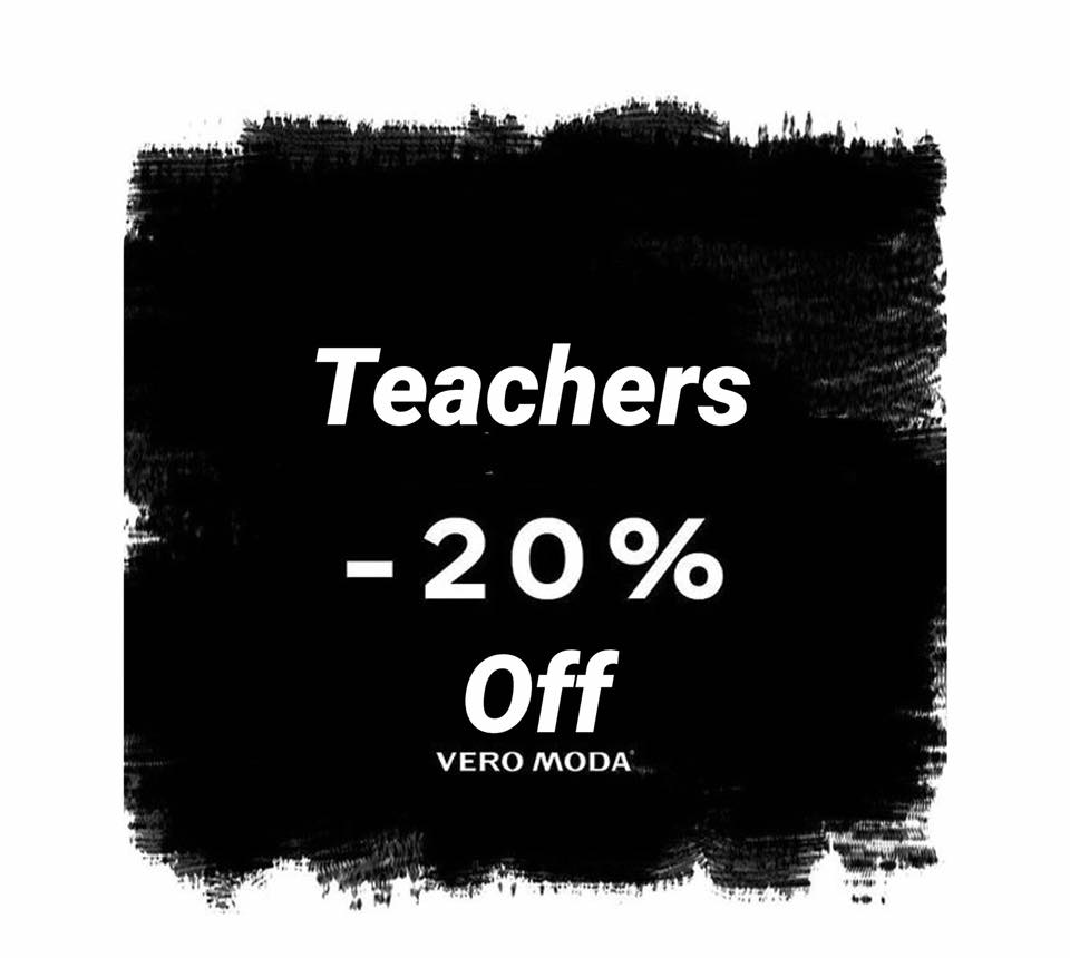 20% OFF to all teachers in Vero Moda Navan!