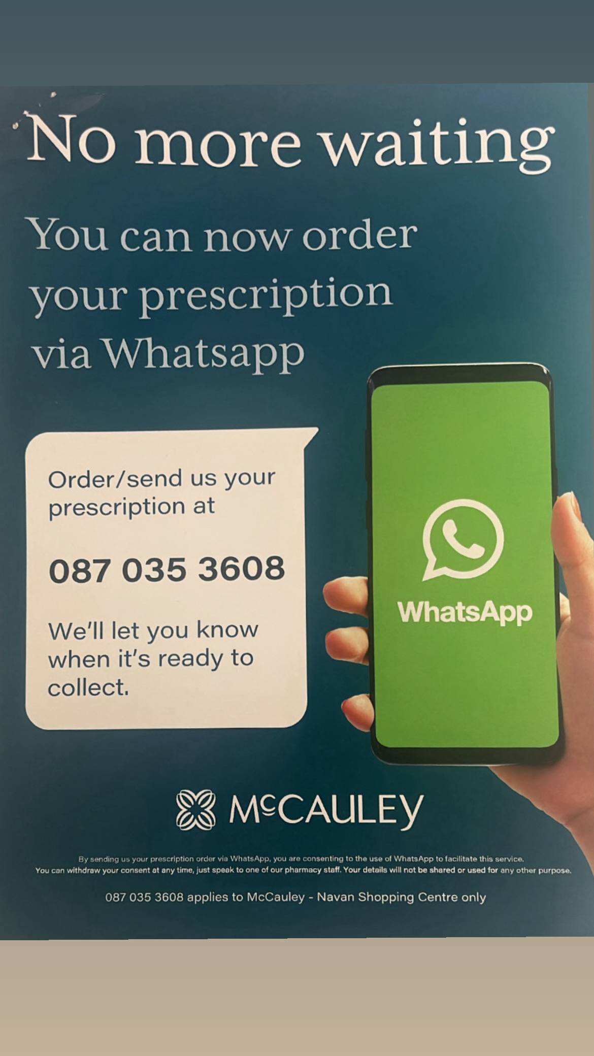 Great news from McCauley Health & Beauty Pharmacy!