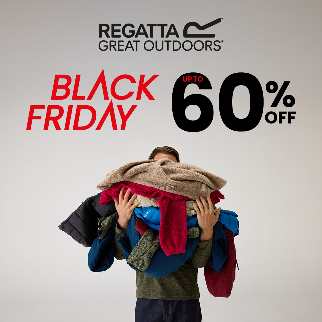 Regatta Great Outdoors Black Friday savings are live from 24th November!