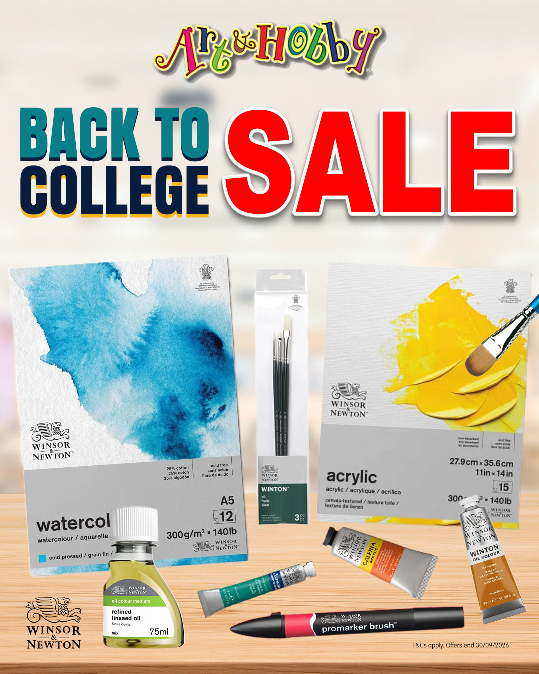 Back to College Art Sale at Art & Hobby!