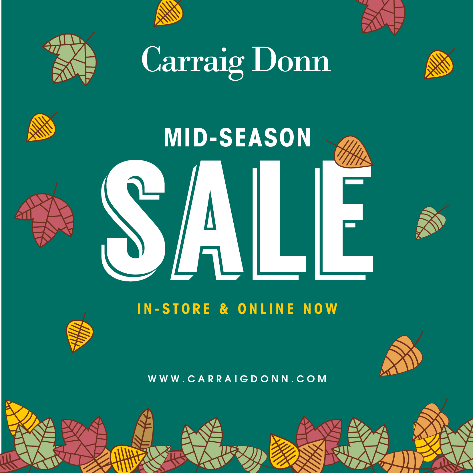 Mid-Season SALE at Carraig Donn