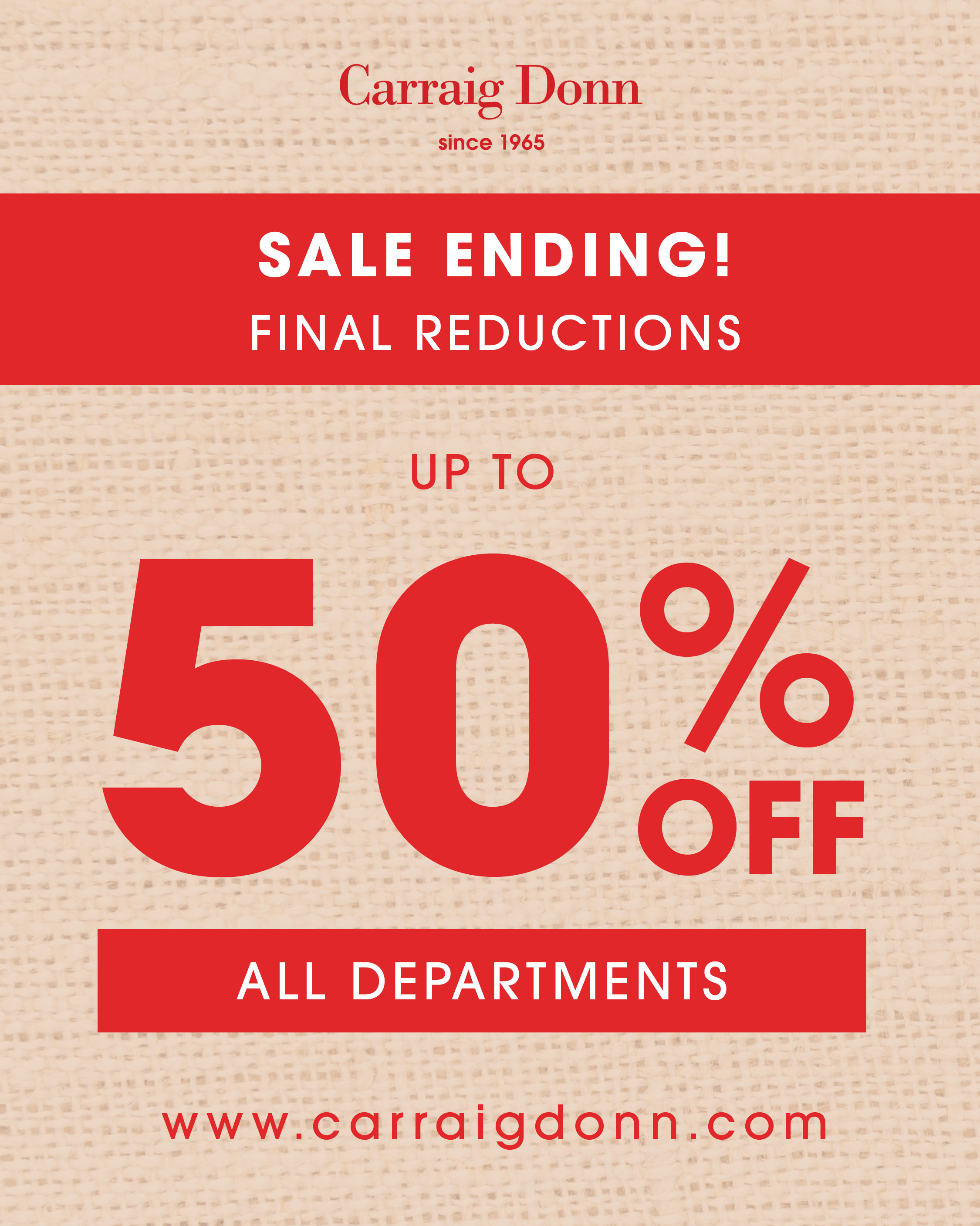 JUST LANDED: FINAL REDUCTIONS at Carraig Donn!