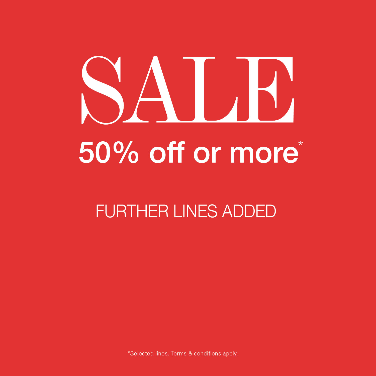 SALE AT DUNNES STORES