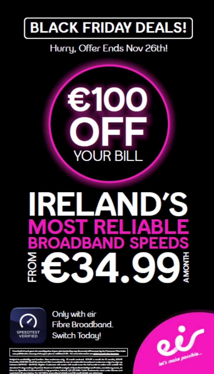 Black Friday deals at Eir!