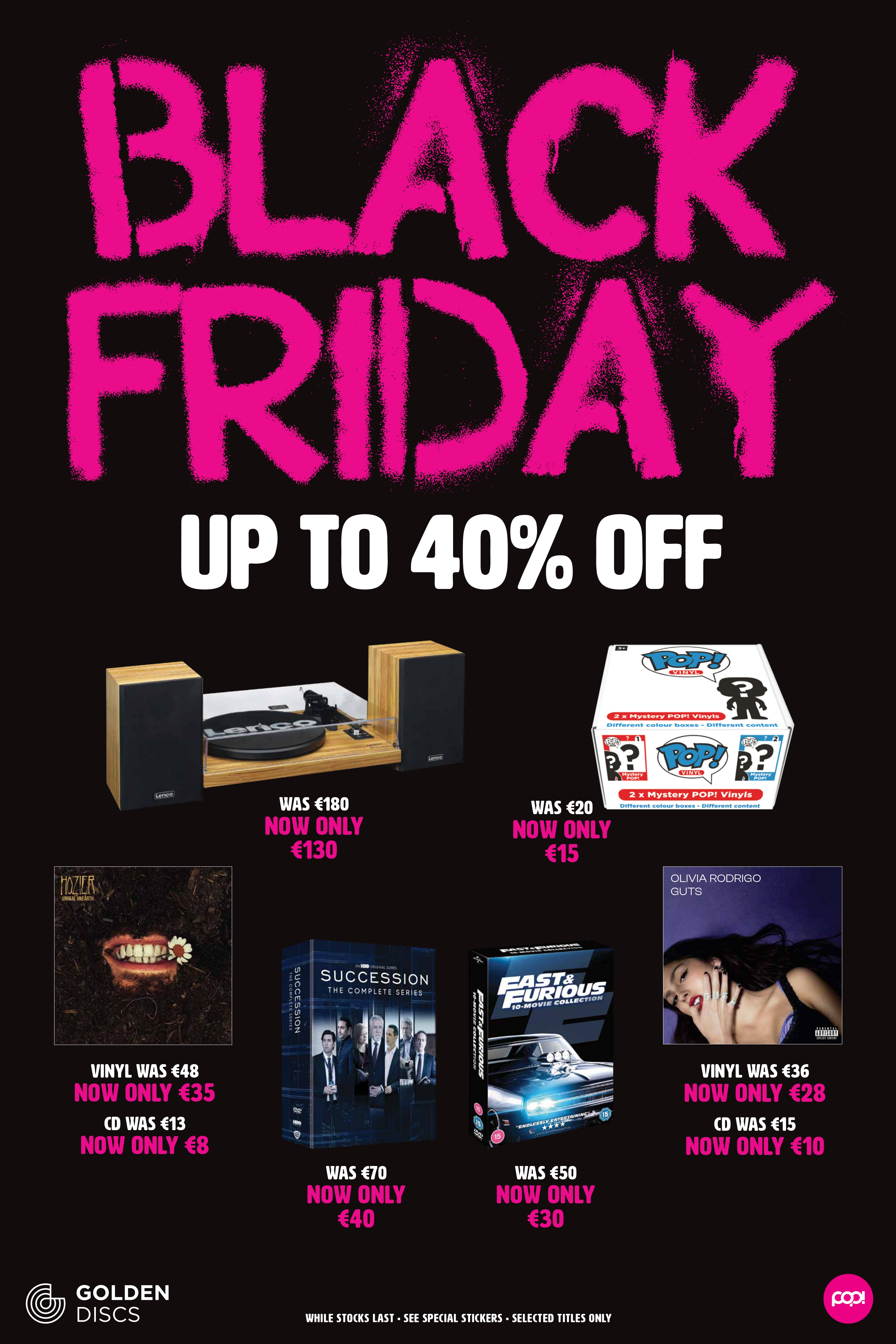 Black Friday at Golden Discs!