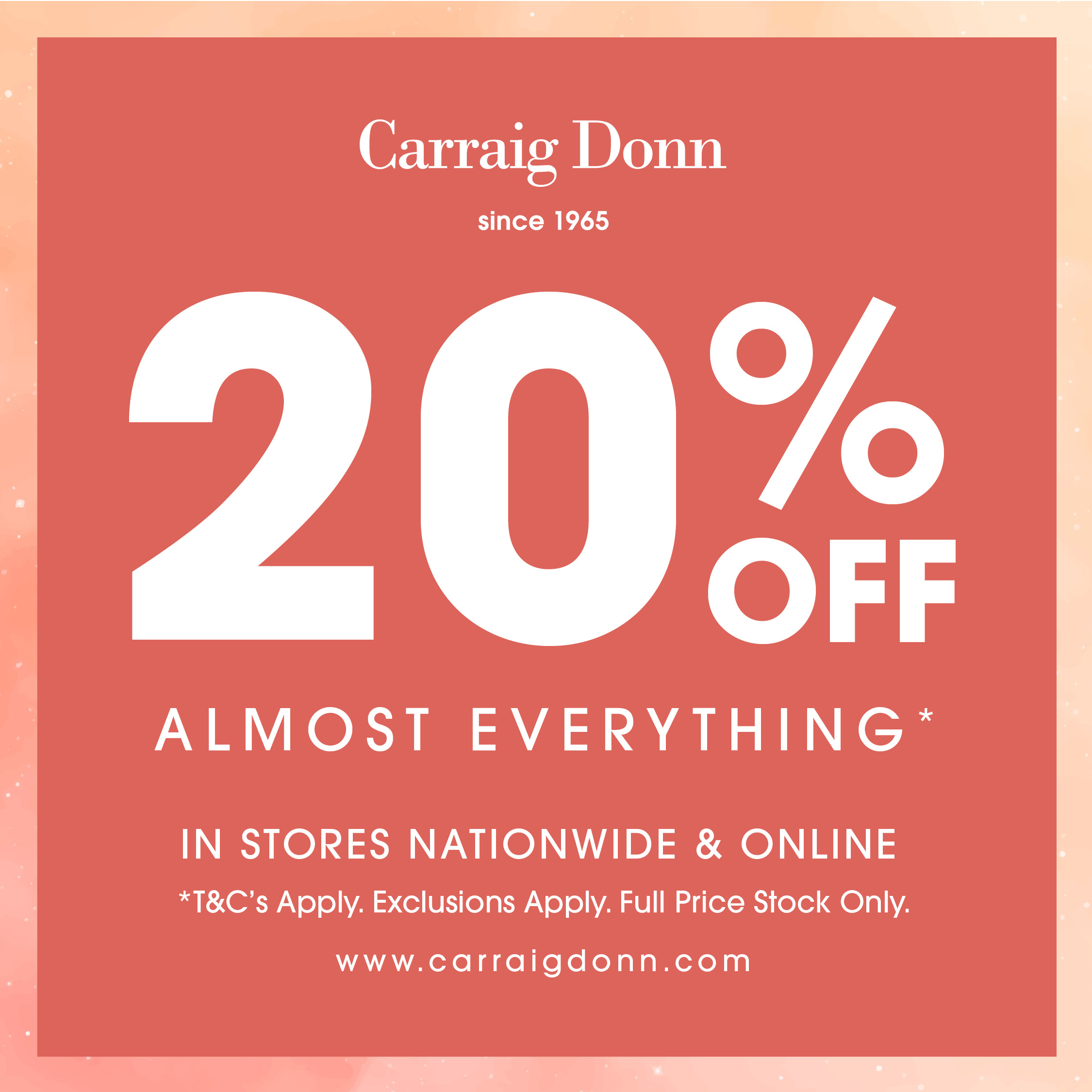 Carraig Donn’s Summer Shopping Event is NOW ON!