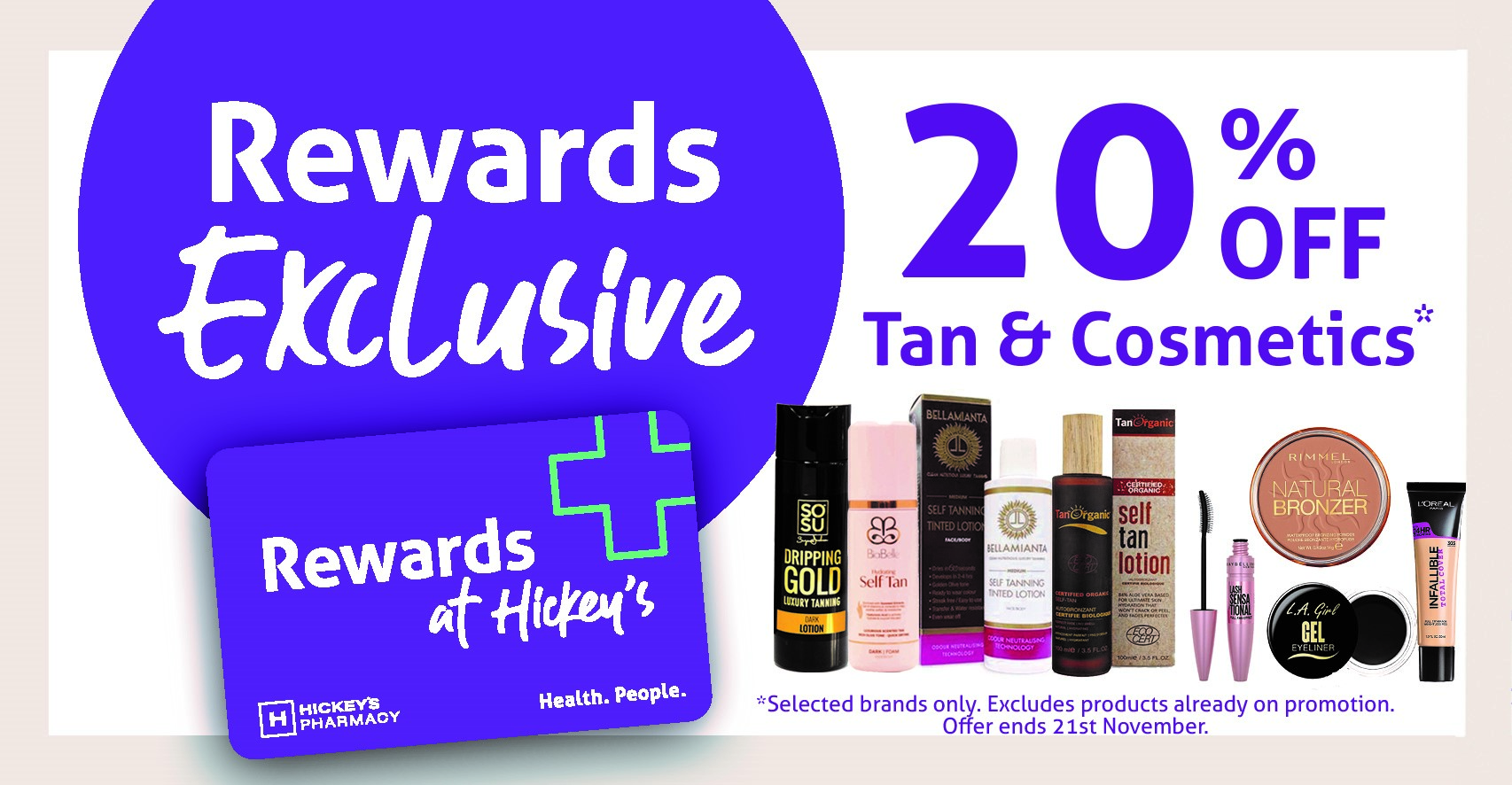 Rewards at Hickey’s Exclusive offer!
