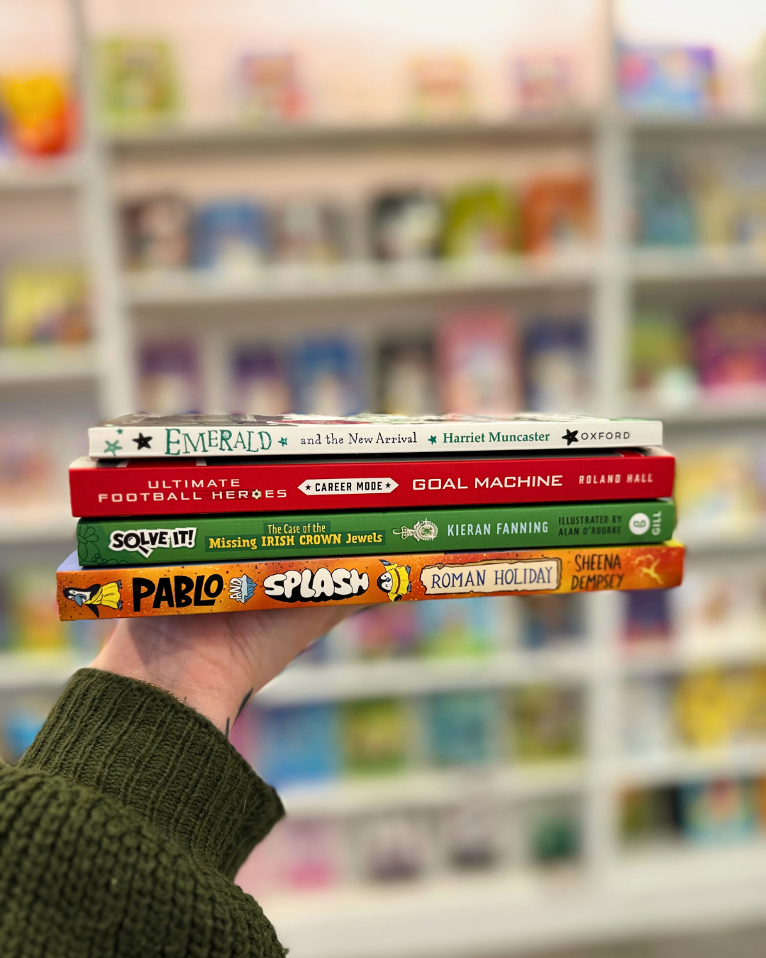 Here are some of Eason August Kids Books of the Month - a fun mix of football facts, magical arrivals, mystery-solving, and holiday mischief.