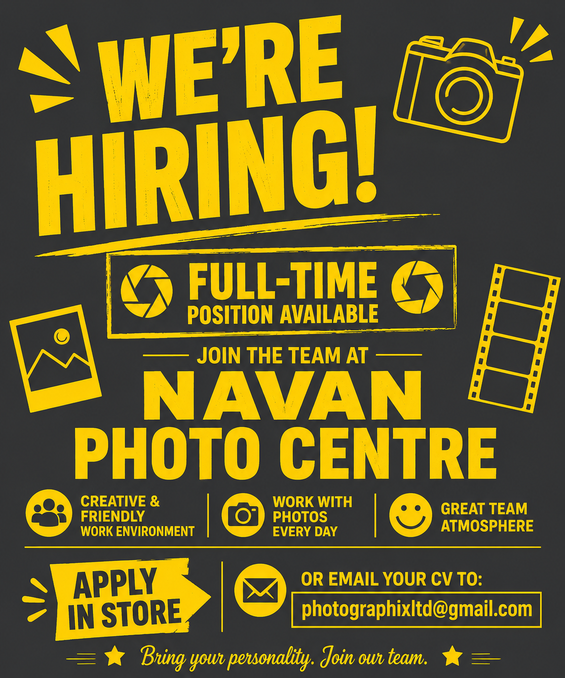 Navan Photo Centre is Hiring - Apply Now!