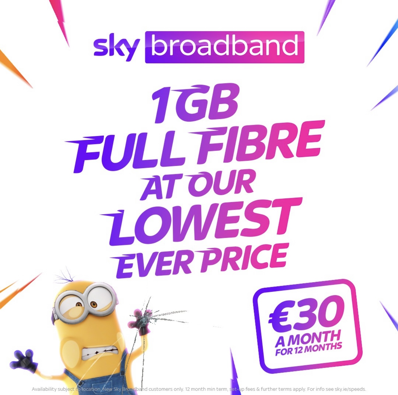 Get 1GB Full Fibre Broadband at our lowest ever price!