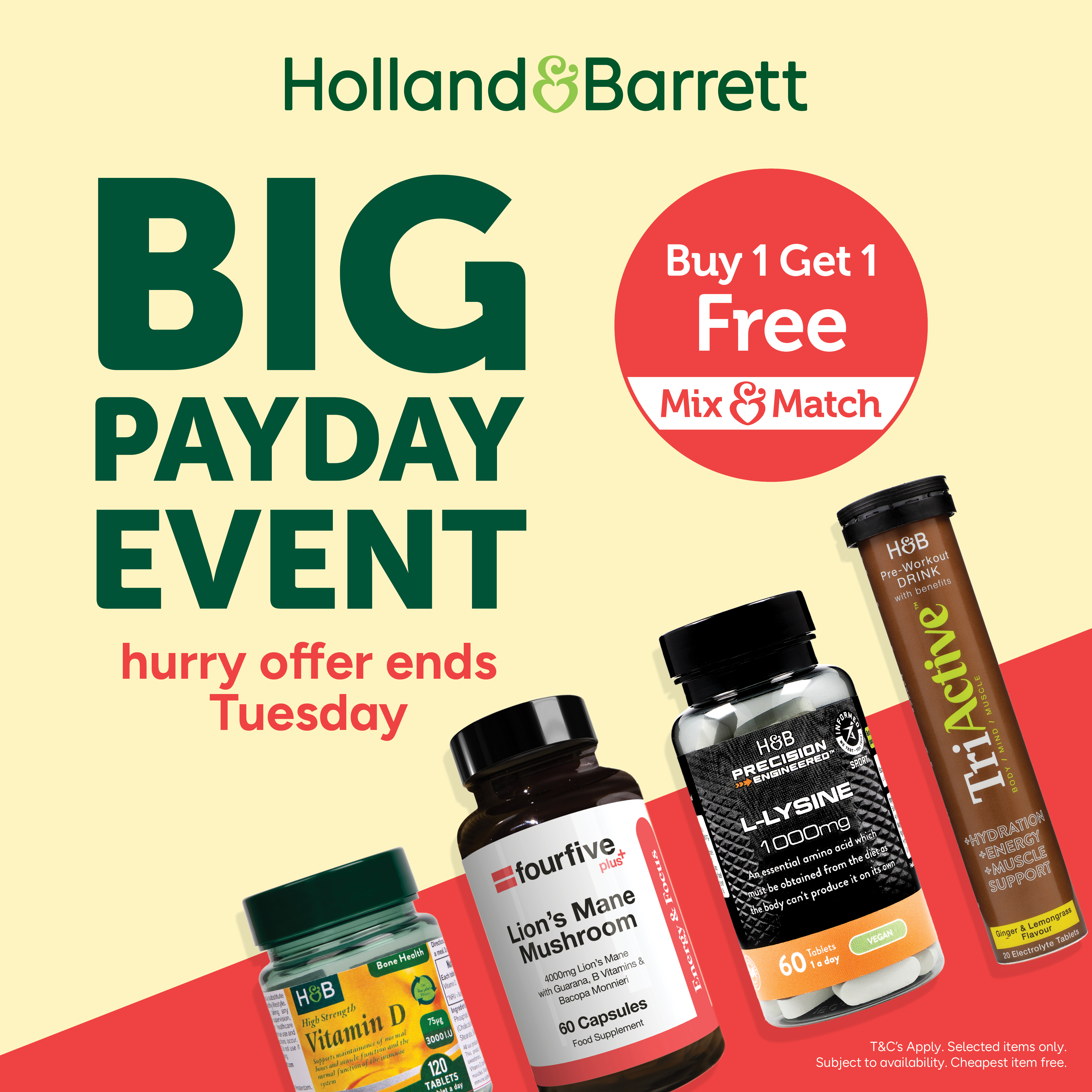 BIG Payday Event at Holland & Barrett!