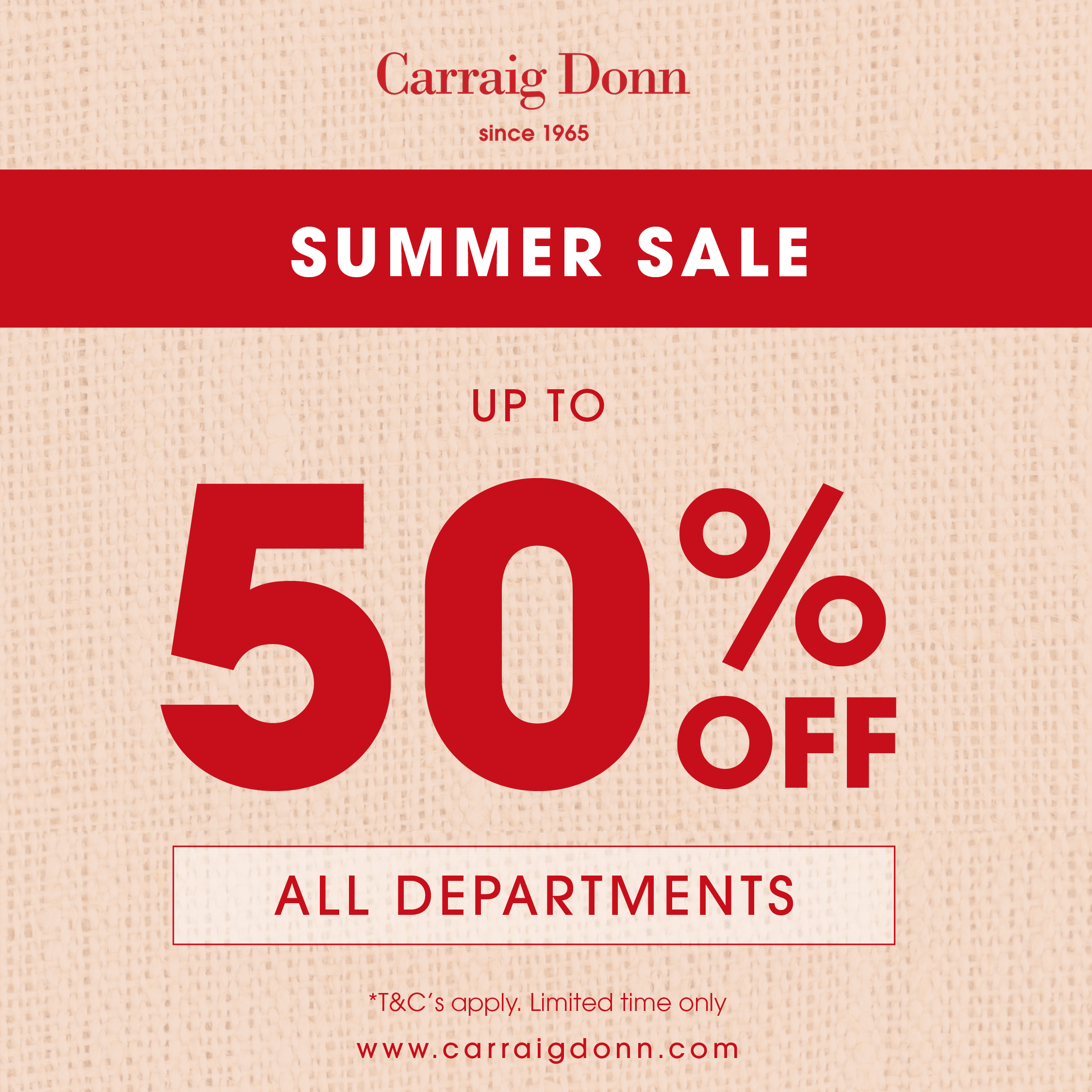 Carraig Donn Summer Sale is Now On!