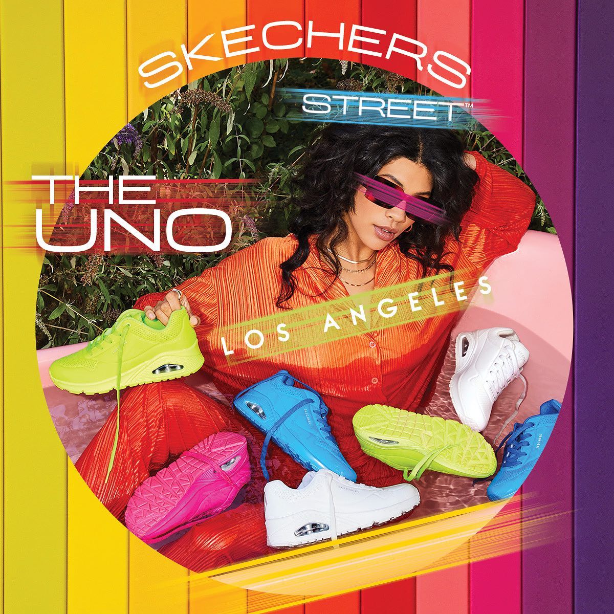 Step up your shoe game with the vibrant Skechers Uno!