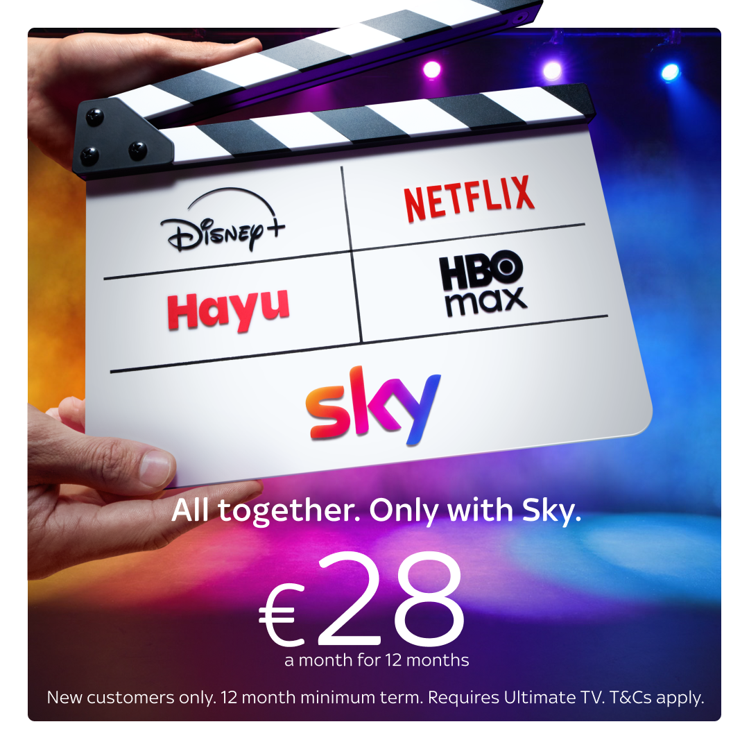 Sky Ultimate TV for only €28 per month!