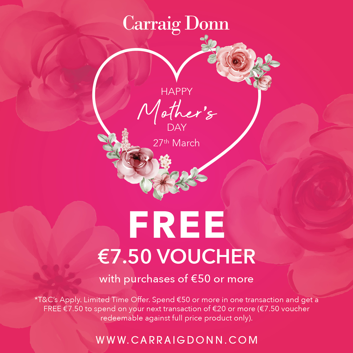 Mother's Day at Carraig Donn
