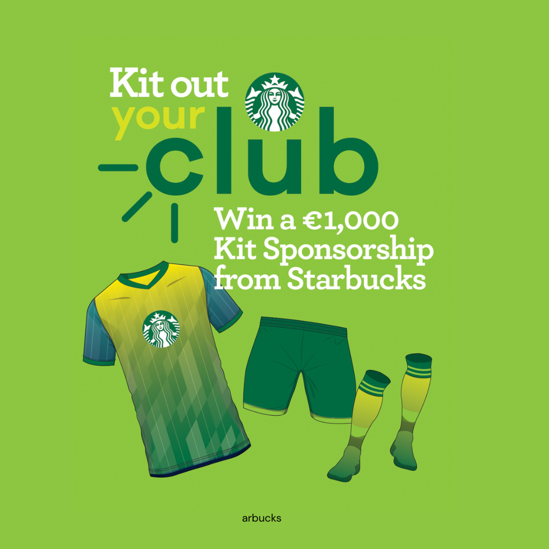 Win a €1,000 kit sponsorship with Navan Town Centre Starbucks!
