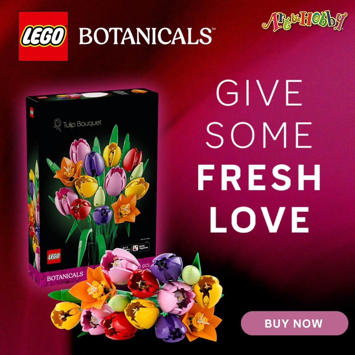 Art & Hobby Lego Flowers for Valentine's Day