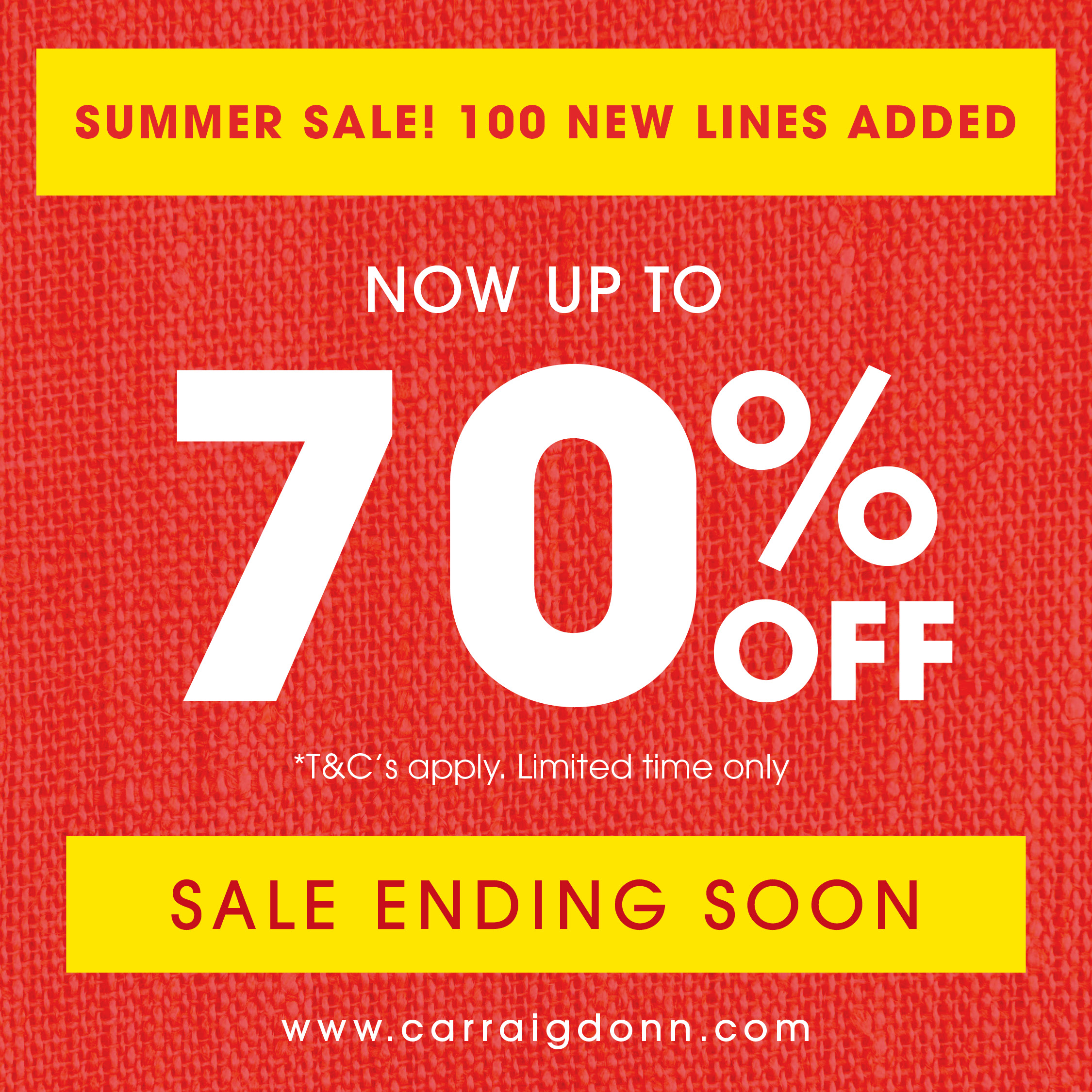Carraig Donn Summer Sale: Now Up to 70% off!